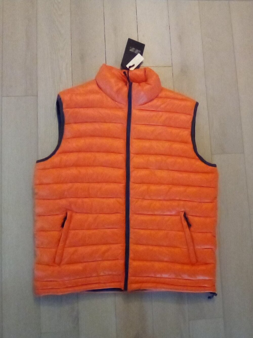 Mens Raw Blue Outdoor Vest Orange Size 2XL NWT'S Chest 52" Doubled